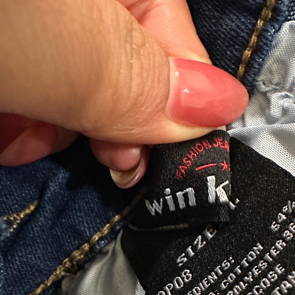 Women's Dark Blue Denim Overalls dress size L - Picture 7 of 9